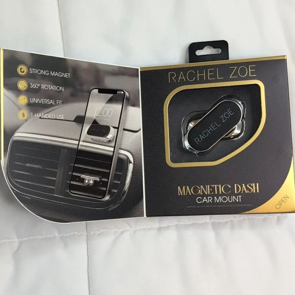 Rachel Zoe Silver Magnetic Dash Car Mount For Cell Phones, NEW